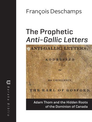 cover image of The Prophetic Anti-Gallic Letters